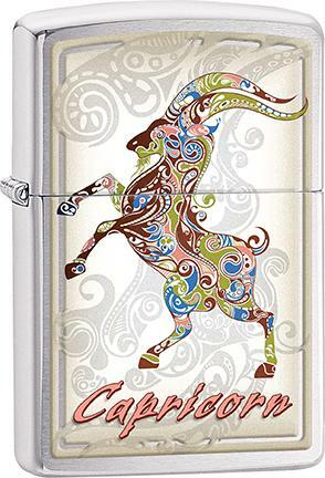 Zippo Windproof Metal Design Fire Lighter - Capricorn