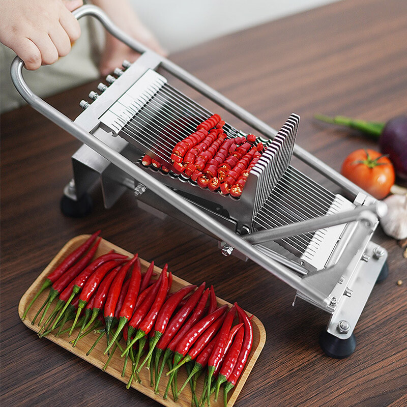 Manual pepper chopping machine machine commercial small pepper cutting machine''