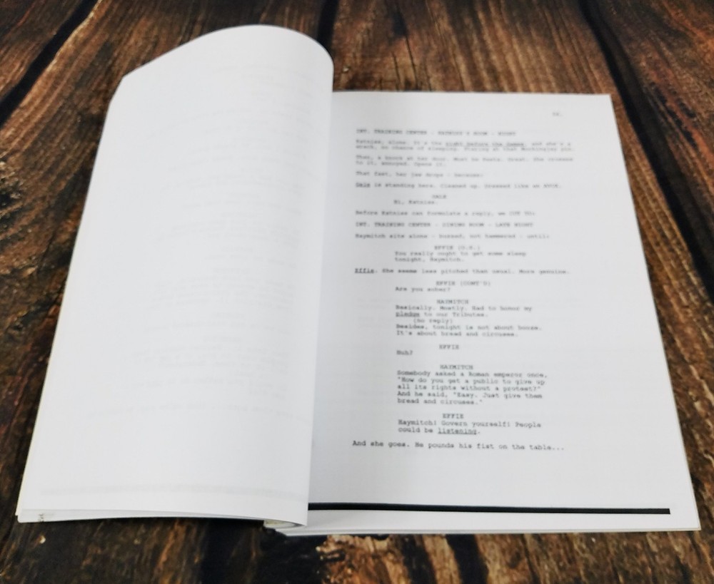 Hunger Games Script By Suzanne Collins Loose Leaf Script Metal Binding