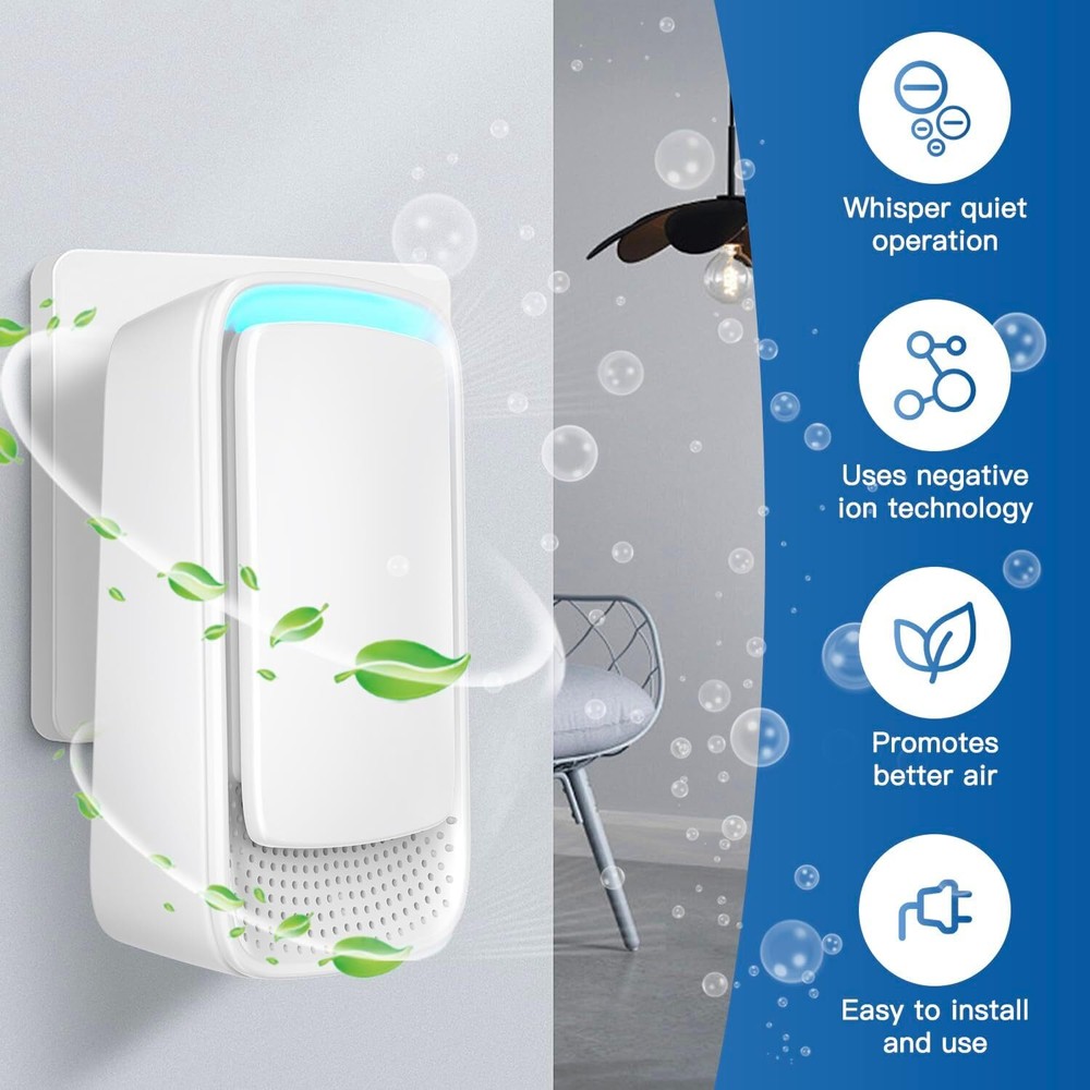 4-Pack Plug-in Negative Ion Air Ionizers for Multiple Spaces