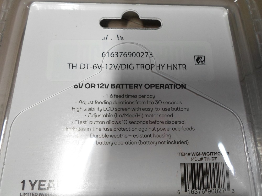 Wildgame Innovations TH-DT 6V or 12V Digital Timer Controller