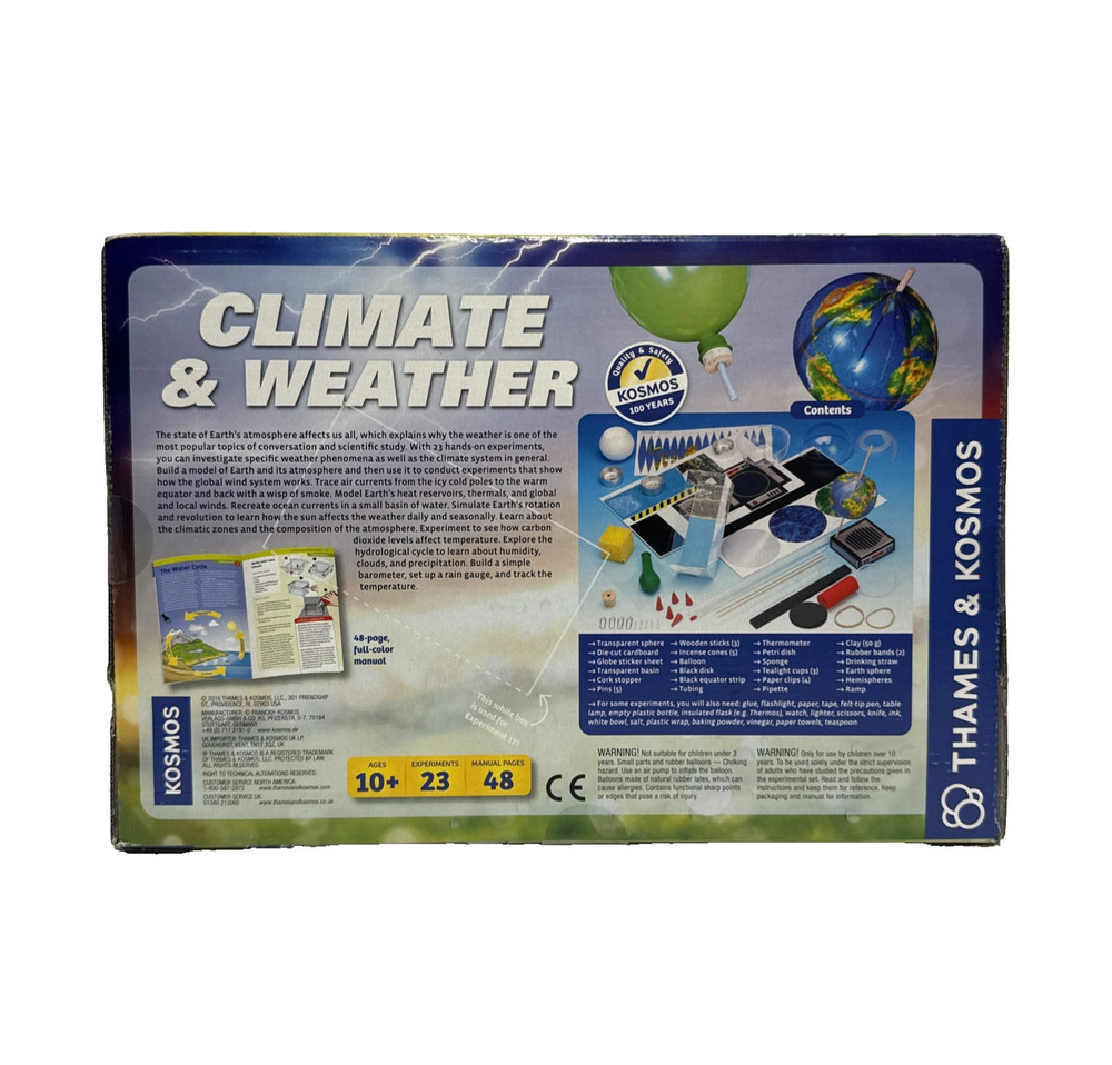 Thames & Kosmos Climate & Weather Experiment Kit New Sealed