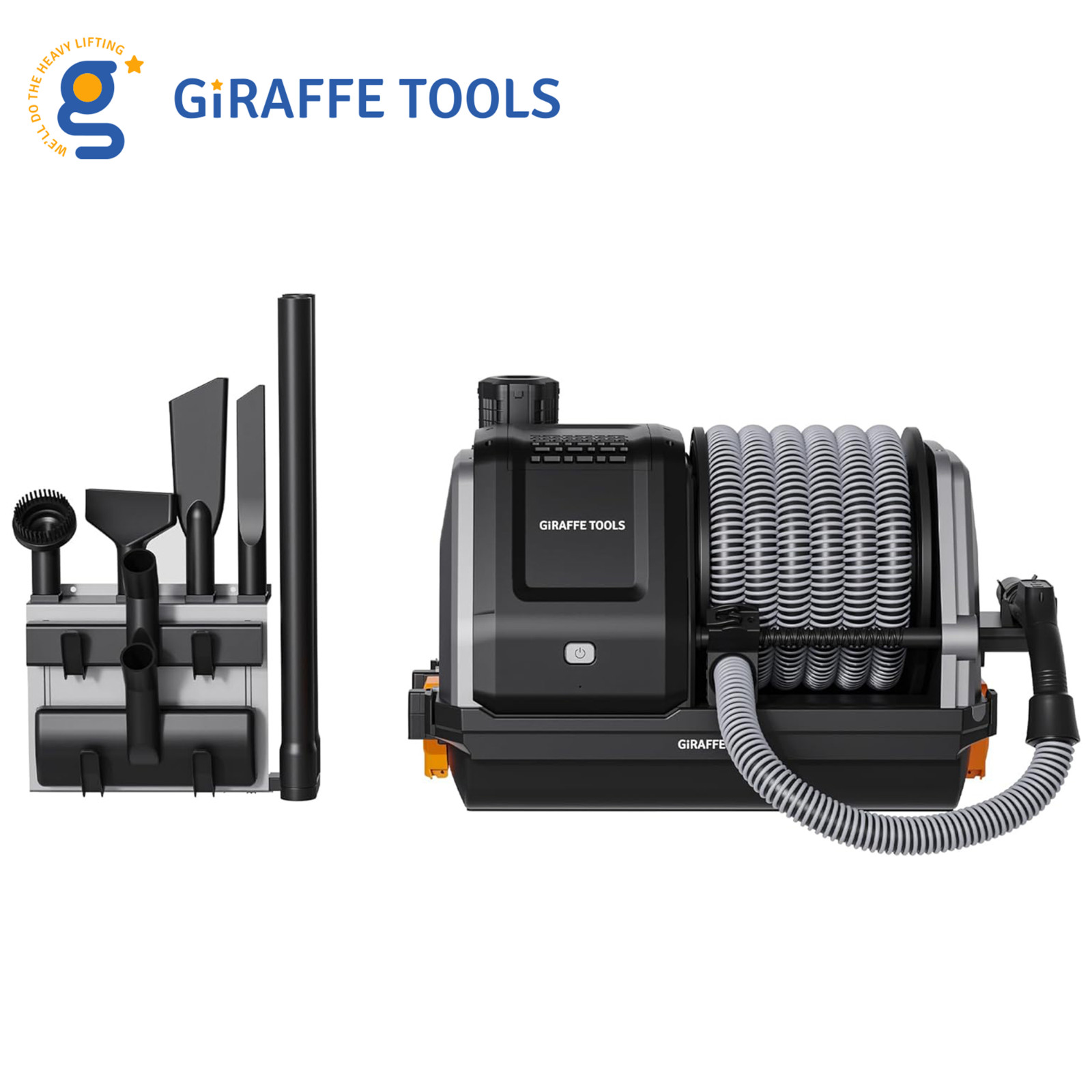Giraffe Tools Wet Dry Vacuum Cleaner with 30FT Retractable Hose--Remote Control