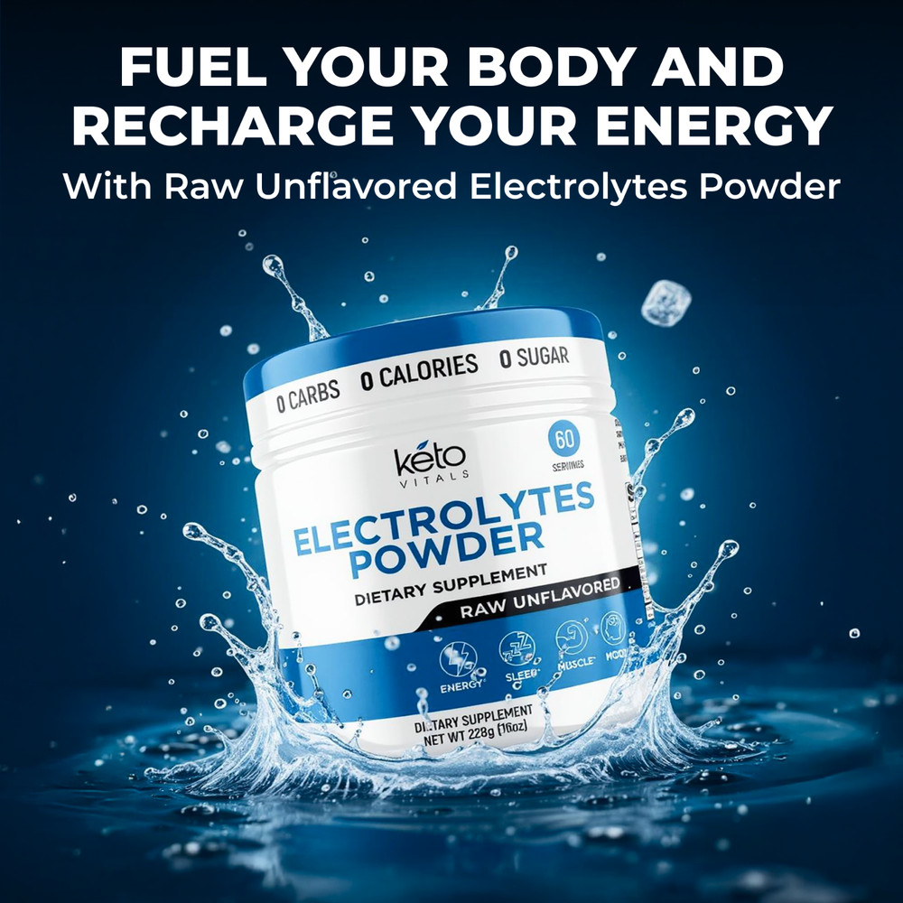 Keto Vitals Unflavored Electrolyte Powder