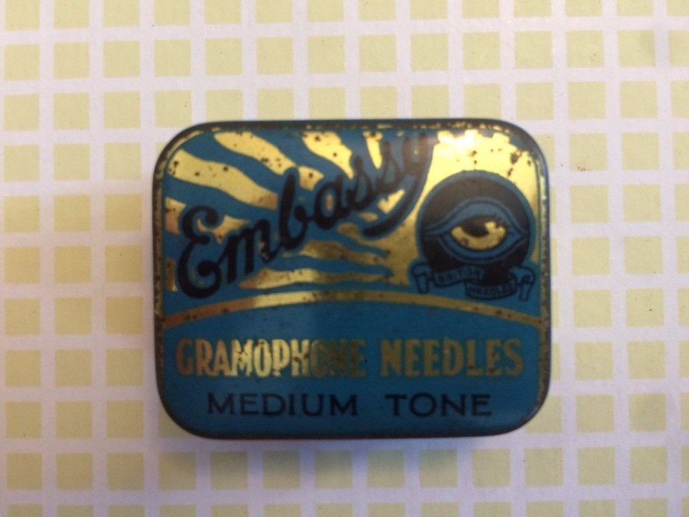 PG024 - EMBASSY MEDIUM TONE BOX Gramophone Gramophone Tips (2) EMPTY