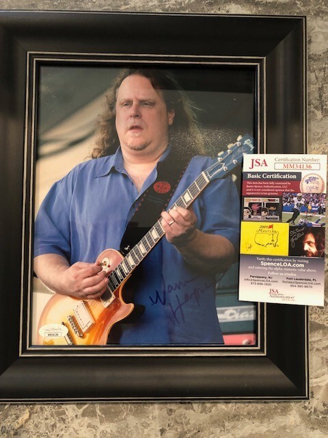 WARREN HAYNES SIGNED PHOTO COA JSA