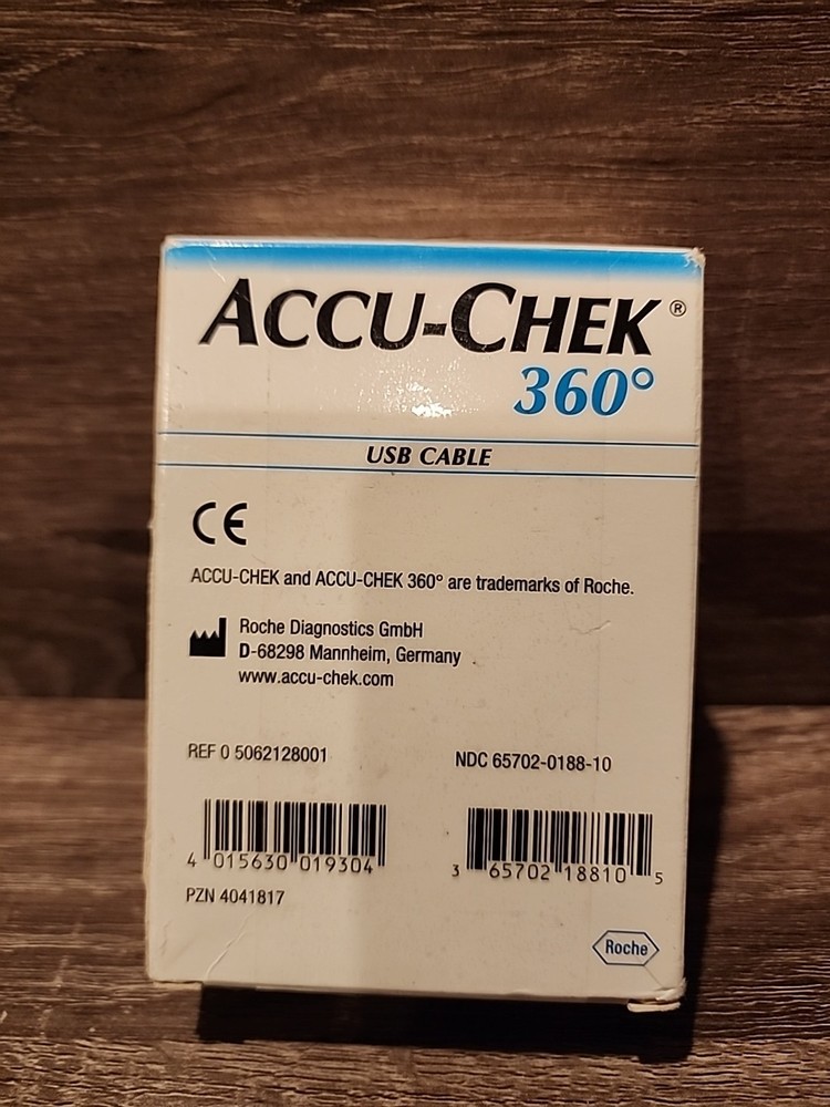 ACCU-CHEK 360 USB Wireless Glucose Meter Reader Cable - EUC - In Original Box