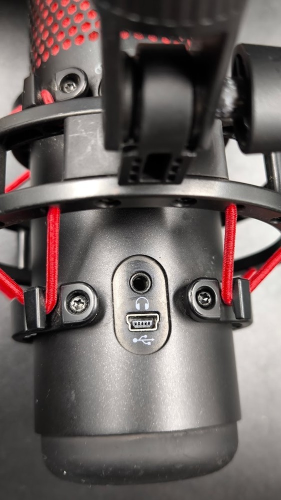 HyperX QuadCast Microphone Used Working Black/Red