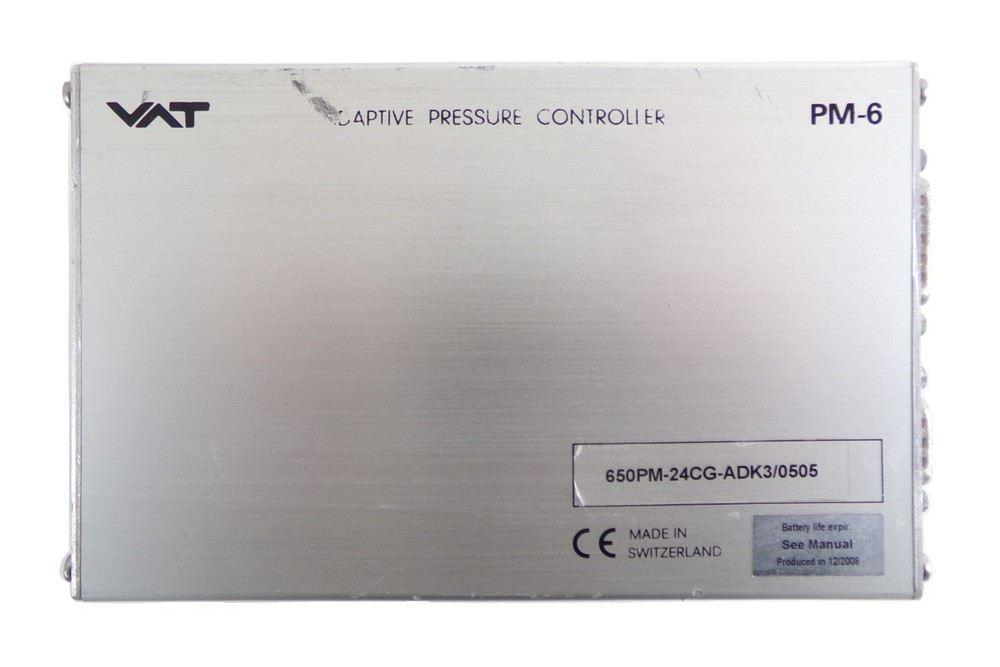 VAT 650PM-24CG-ADK3 Adaptive Pressure Controller PM-6 Working Surplus