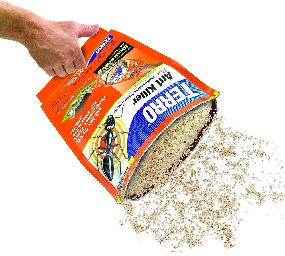 TERRO Ant Killer Plus 3lb Outdoor Insect Control Fire Ant Flea Roach