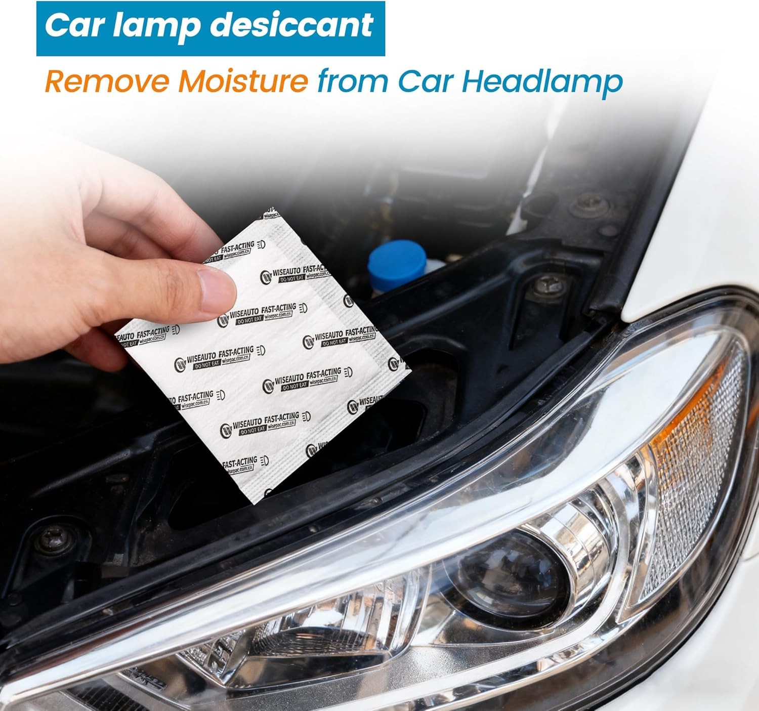 10p 10 Gram Car Lamp/Headlight Desiccant, High Absorption Anti-Fog Moisture Pack