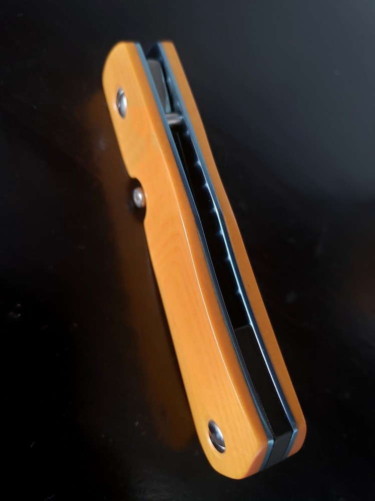Kevin Hoffman Custom Knife Titanium Micarta