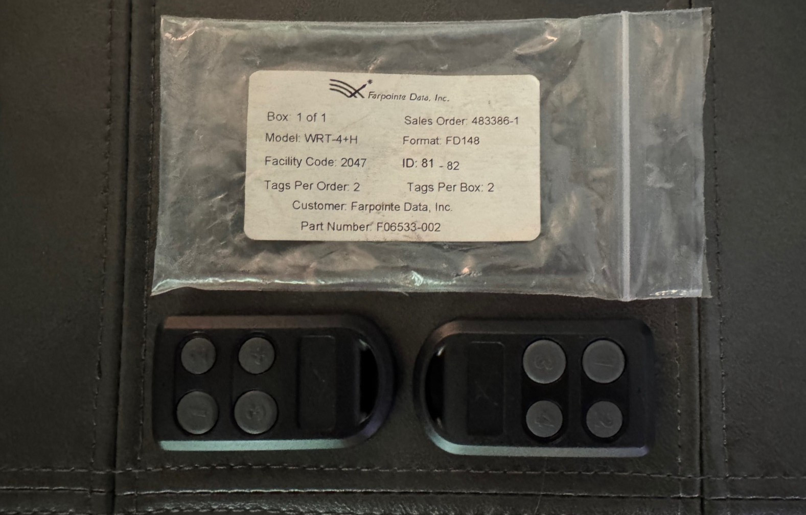 Farpointe Data Transmitters WRT-4+H-New, Set of 2 Tags