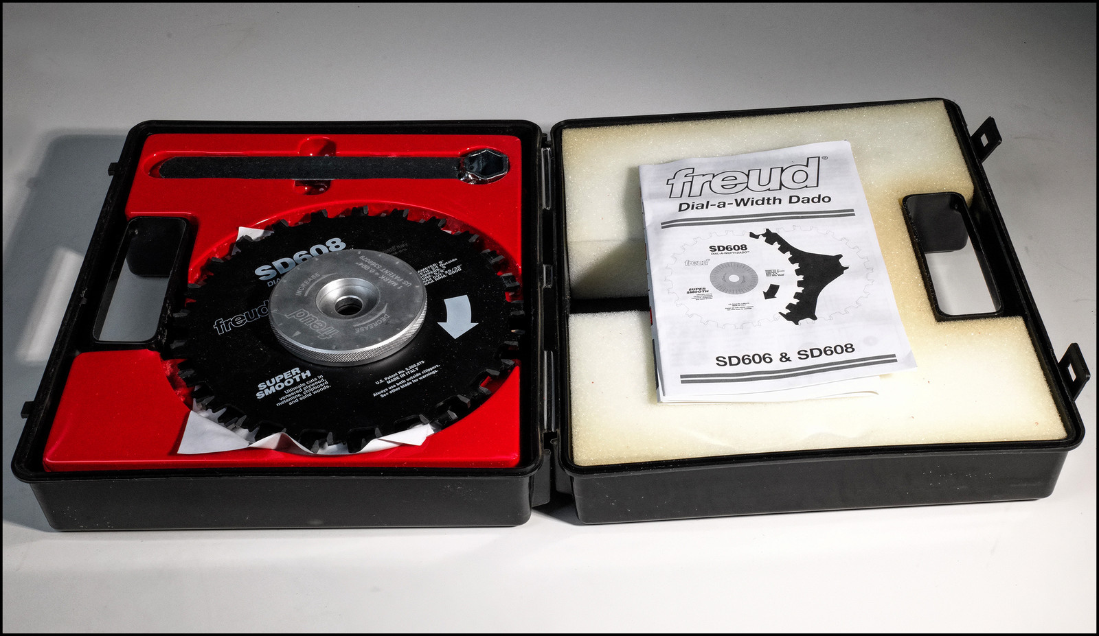 FREUD SD608 DIAL A WIDTH DADO 8"Diameter Carbide tipped, Made in Italy