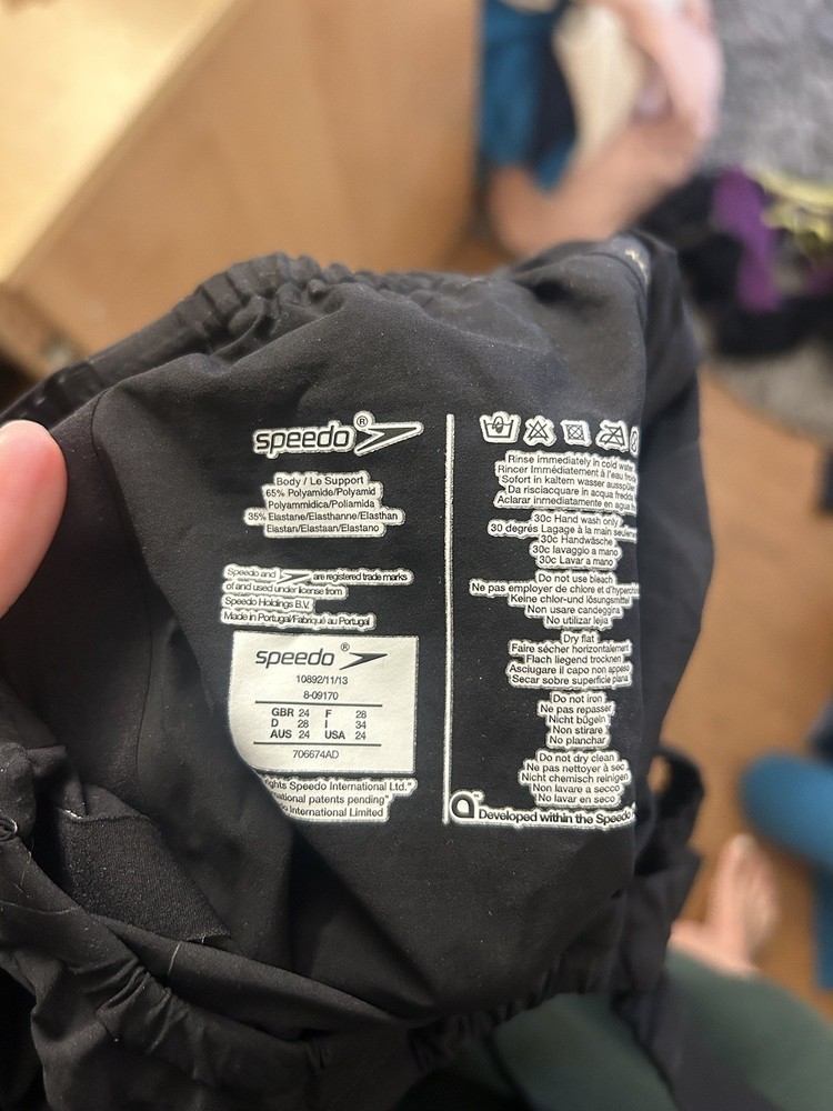 Open Back Speedo LZR Tech Suit Size 24