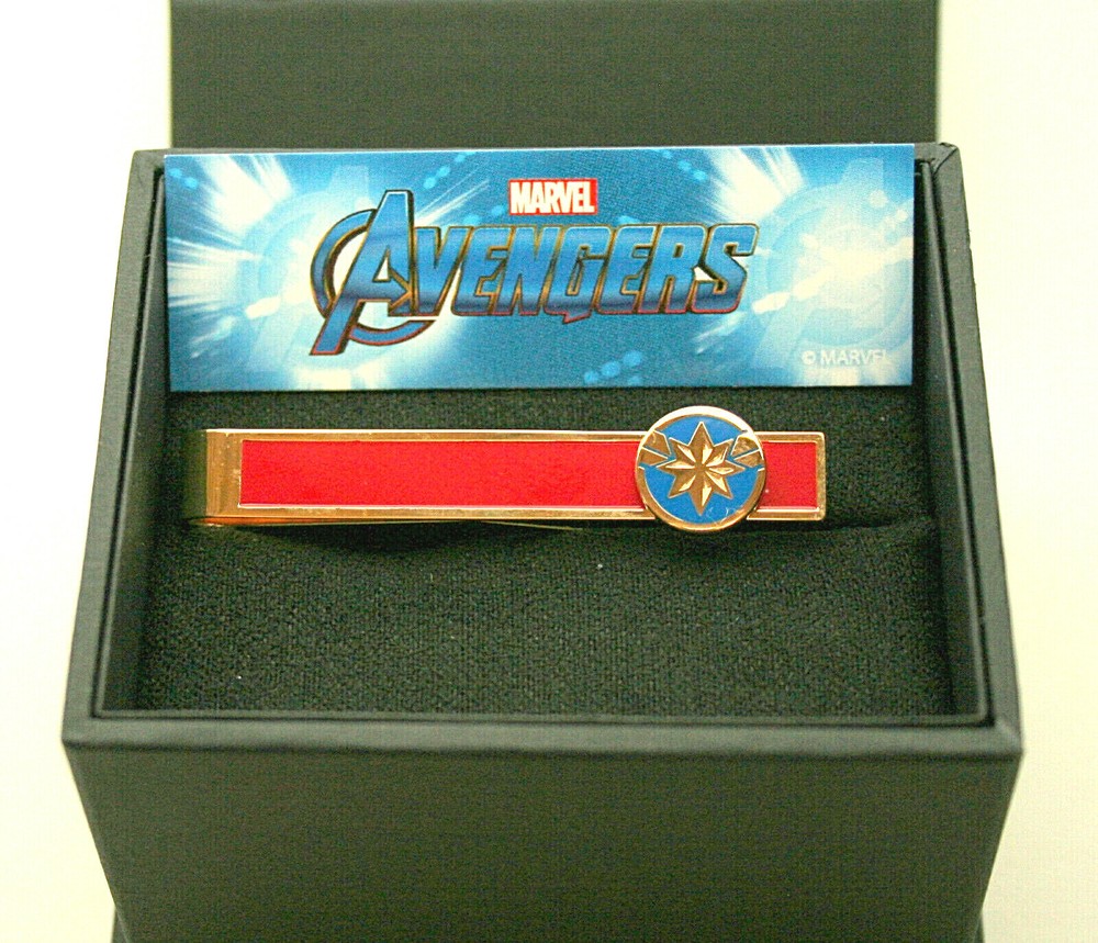 Marvel Comics Classic Captain Marvel Tie Bar Clip New Gift Box