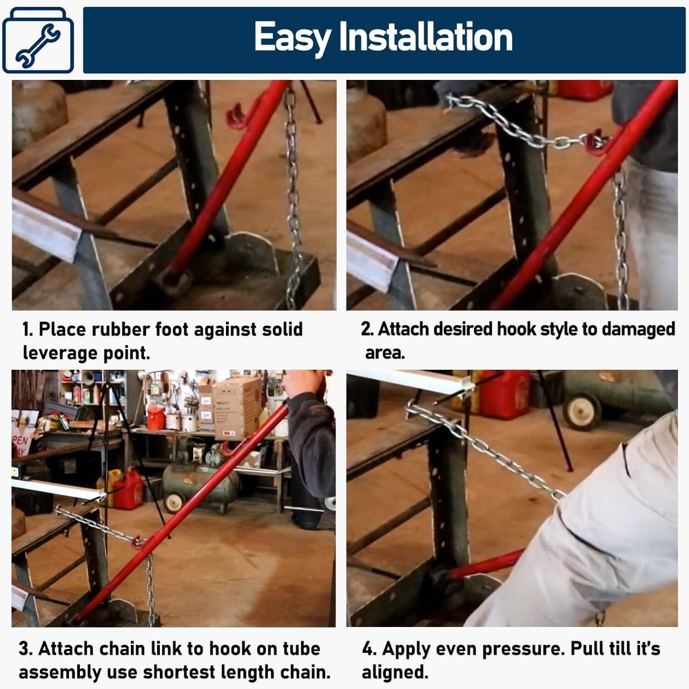 77175 PULLING STICK TOOL FOR CAR REPAIR 52" AUTO BODY PULLER ALIGNMENT BAR