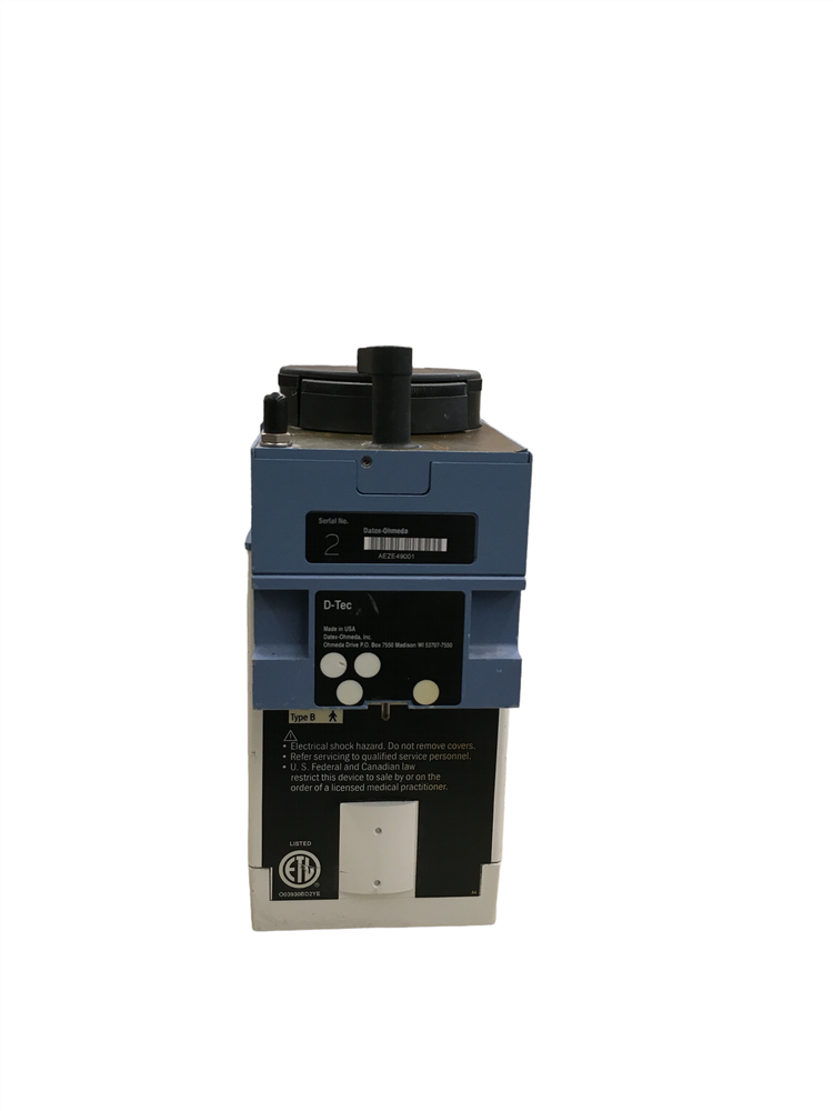 Datex-Ohmeda D-Tec Plus DESFLURANE Vaporizer
