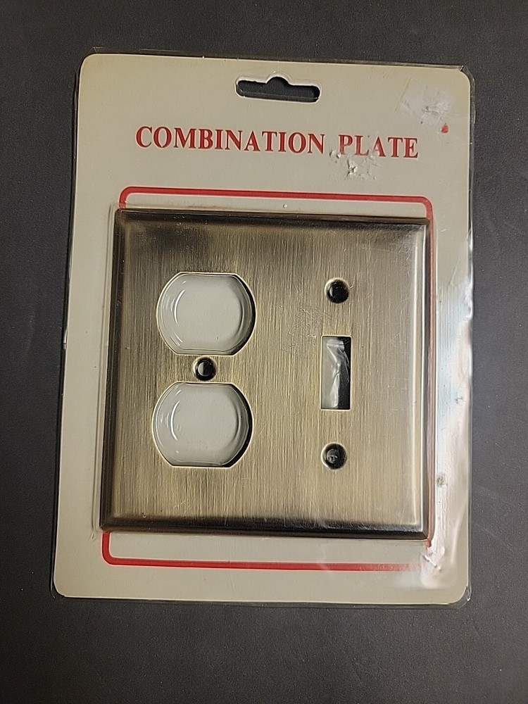 Solid Brass Vintage  Wall Plate Switch And Outlet