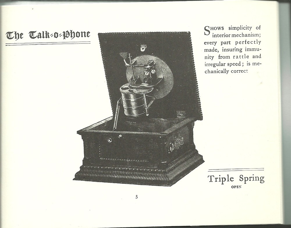THE TALK=O=PHONE VICTOR TALKING MACHINE ADVERTISEMENT & PRICE GUIDE CATALOG