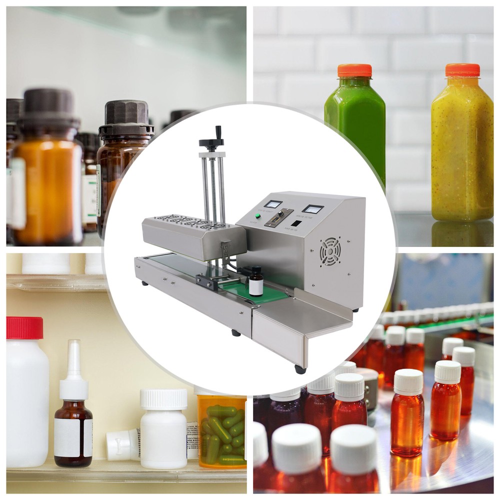 Automatic Continuous Induction Sealer Bottle Cap Sealing Machine 20-100mm 110V