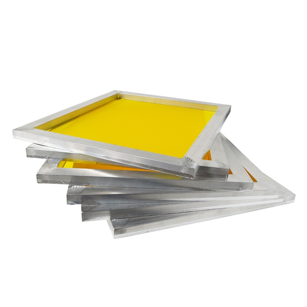 Screen Printing 8"*10" Pre-Stretched Screen Frame 6pcs Yellow with 230 Mesh 100T