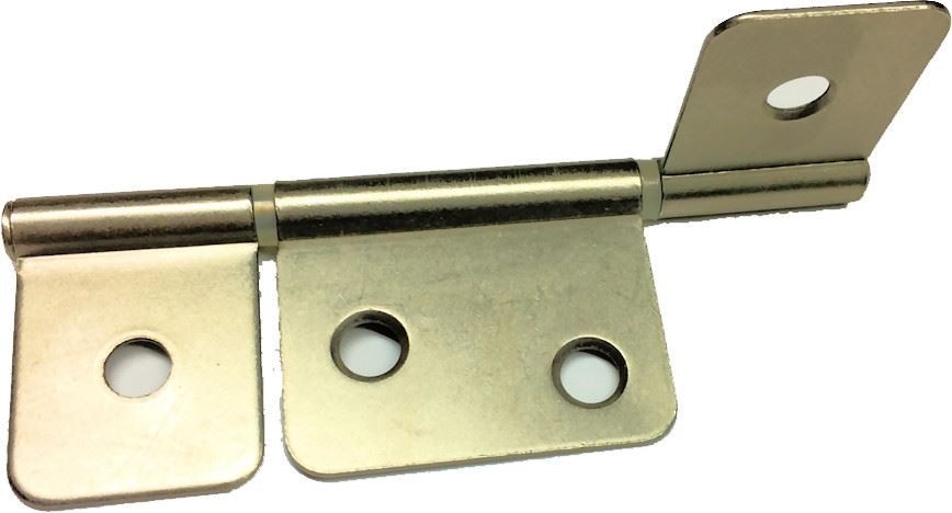 Flag Hinge 3-Leaf Bi-Fold & Shutter Satin Nickel - 3-1/2"