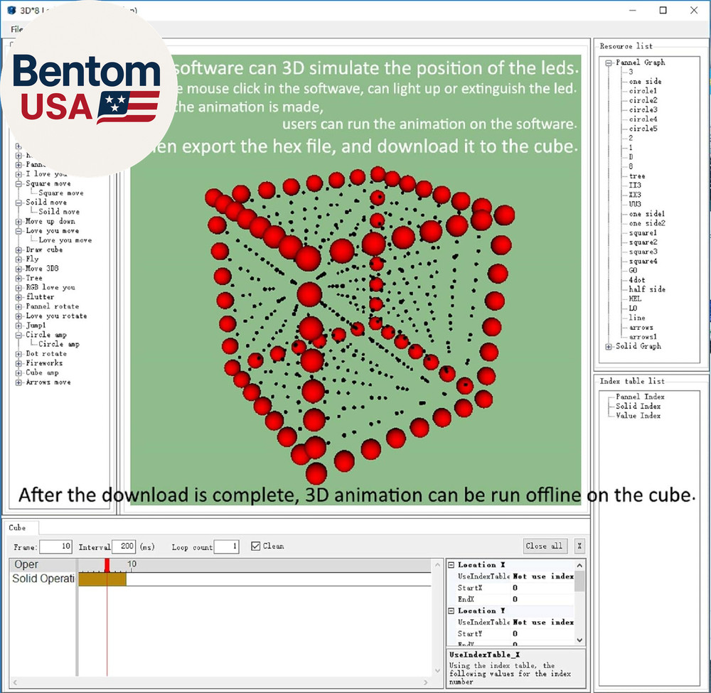 3D Led Cube DIY Electronics Kit 8X8X8 Led Cube DIY Soldering Project Kit(3D8S-Bl