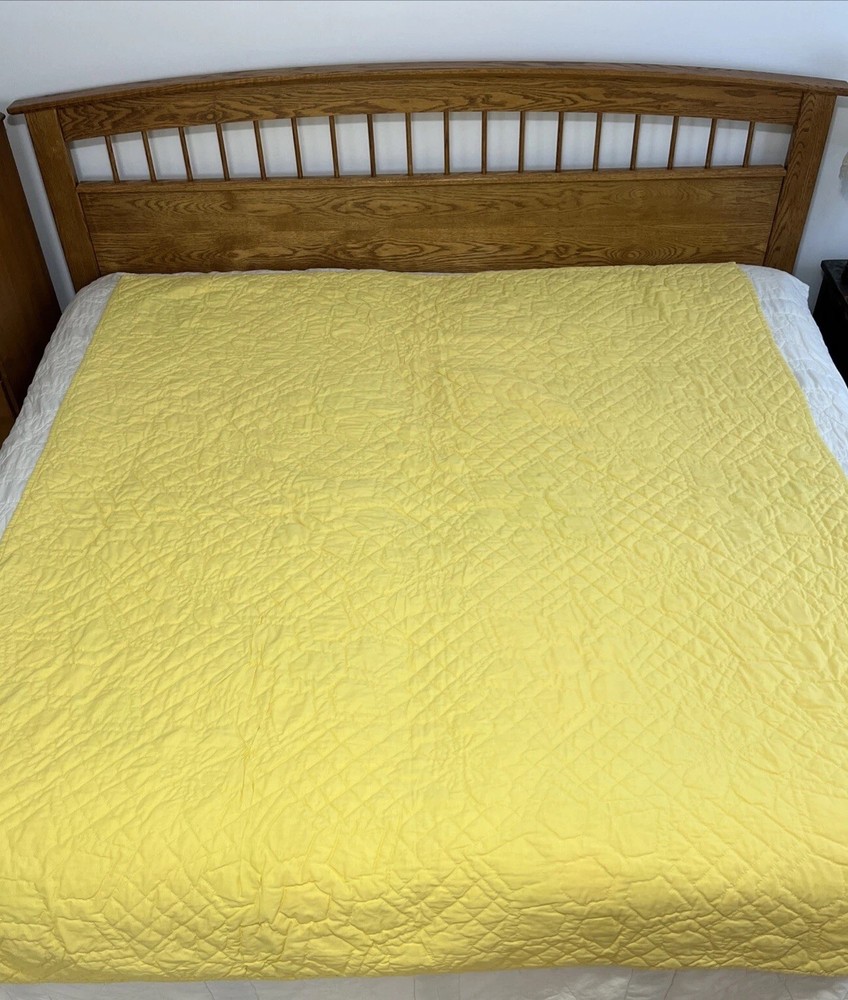 Vintage Quilt 6 Point Star Patchwork Handmade 65 x 80