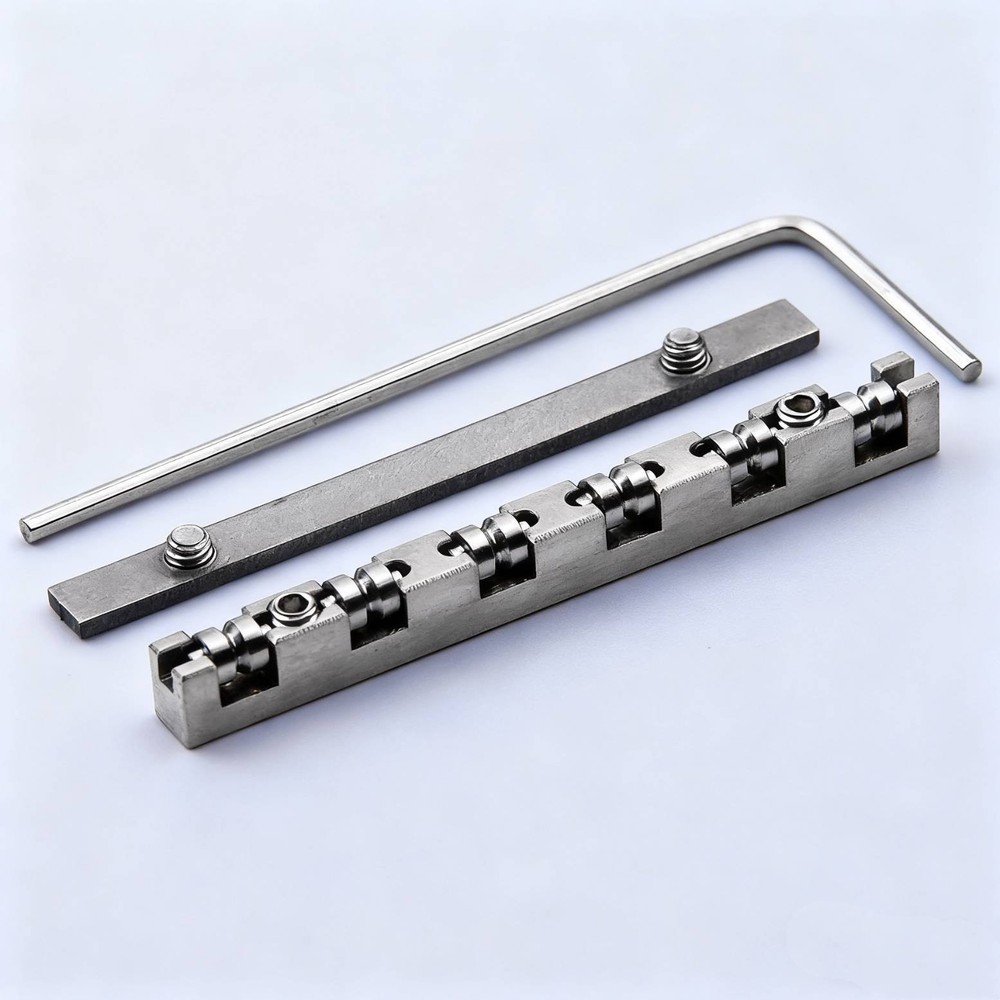 Titanium alloy Guitar Roller Nut Height Adjustable Split Regulation Fit ST TL