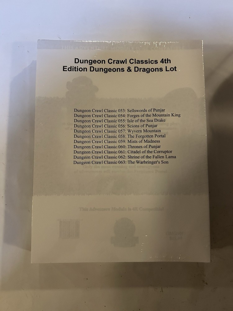 Dungeon Crawl Classucs 4th Ed Dungeons & Dragons Lot Sealed