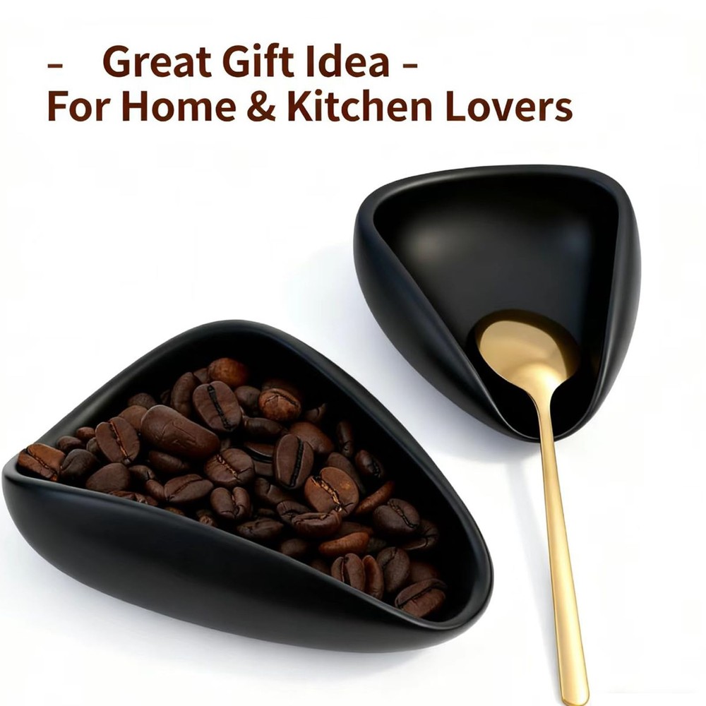 Ceramic Coffee Bean Dosing Cup + Sprayer Gift Set, Spoon Rest, Mini Coffee Sp...