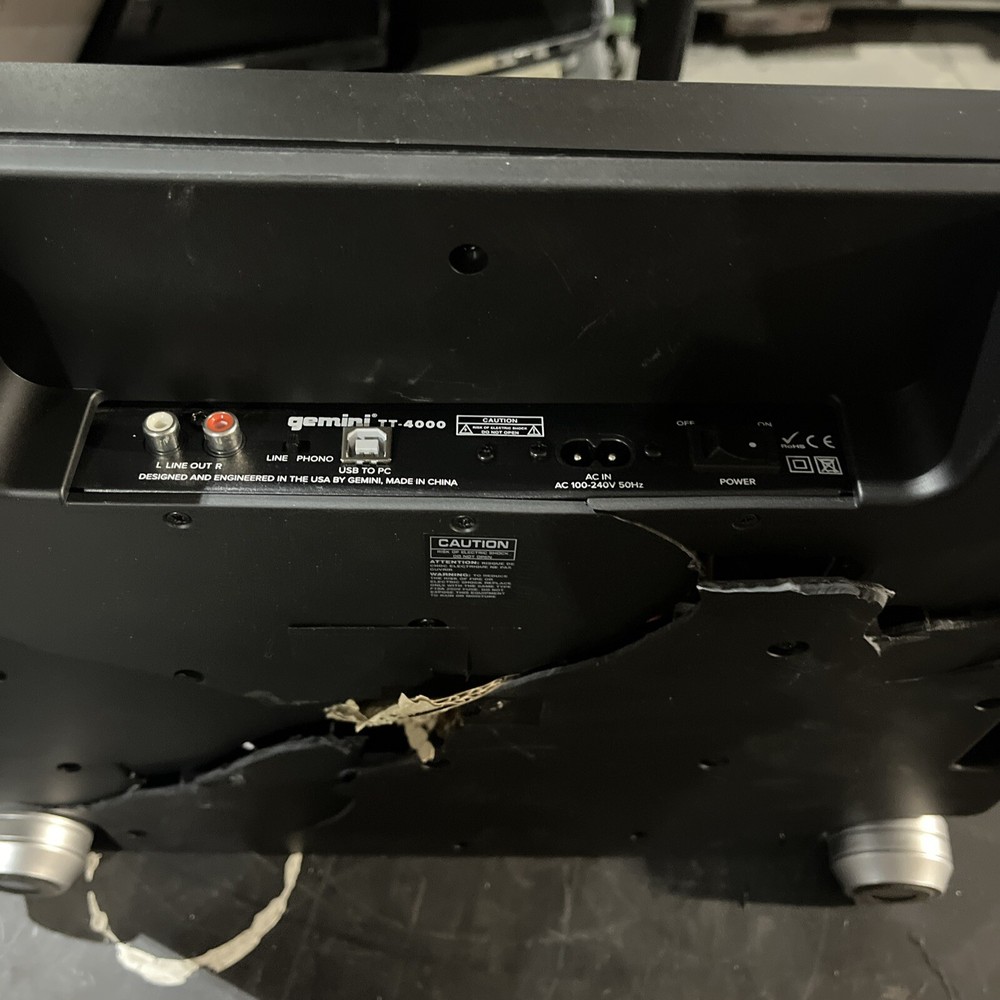 GEMINI TT-4000 DIRECT DRIVE PROFESSIONAL DJ TURNTABLE