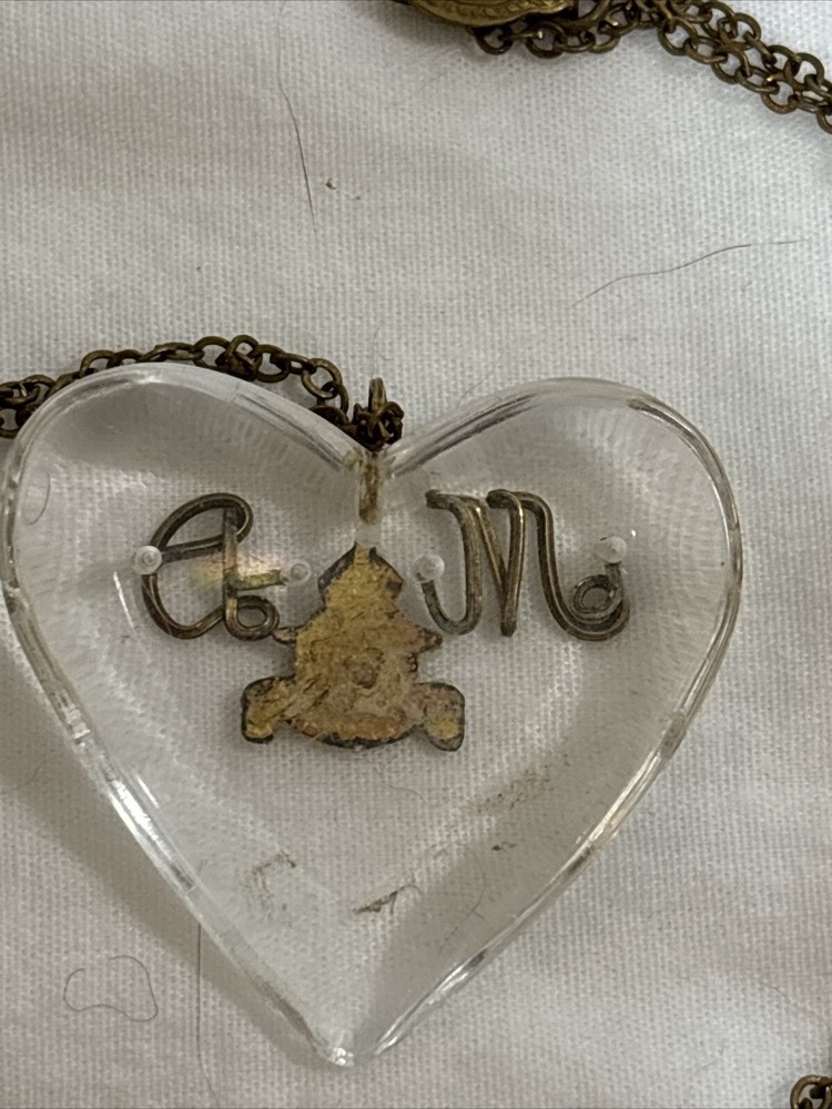 RCAF Sweetheart Lucite Necklace