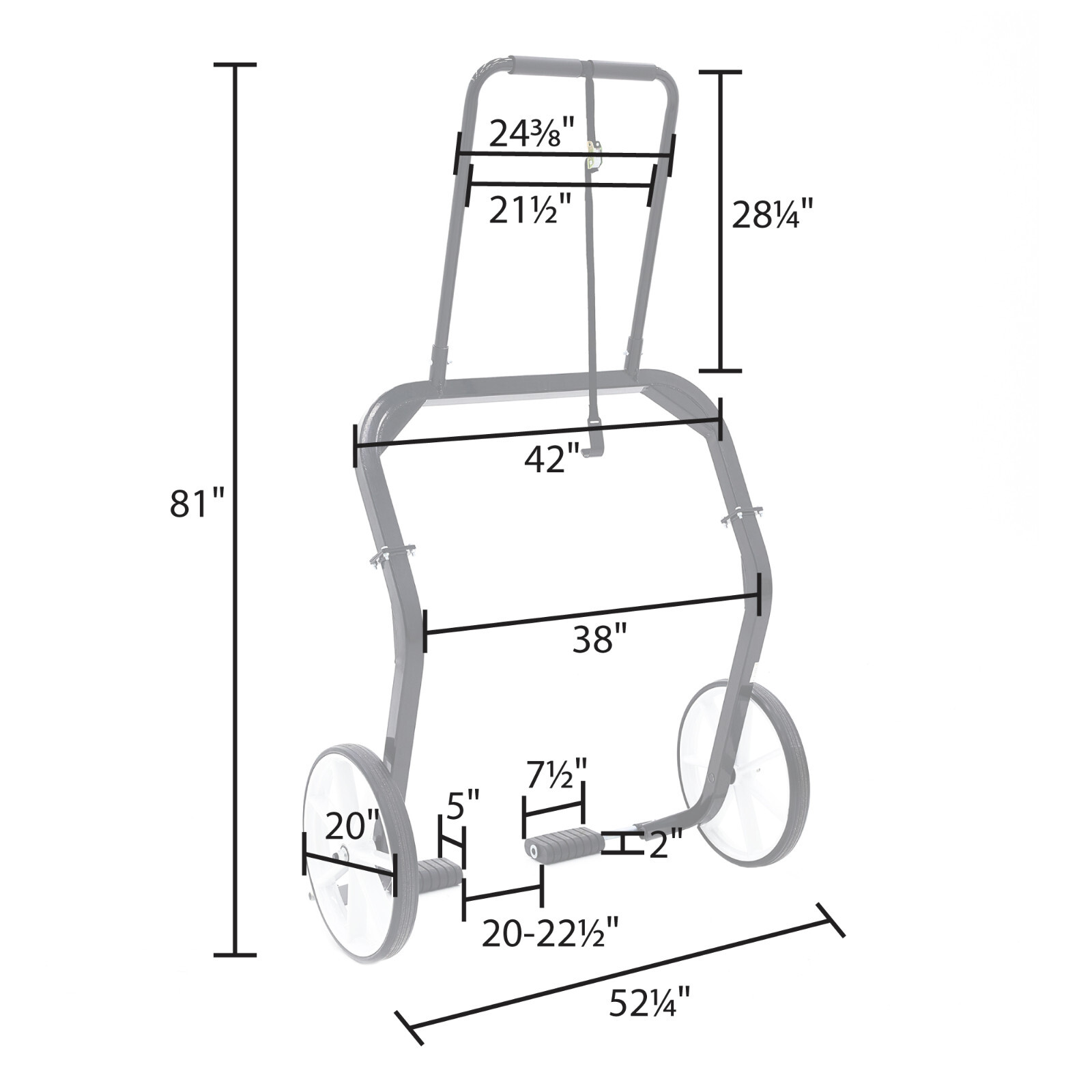 Black Ice SNO-1509 Snowmobile Dolly Cart, Hoist and Lift