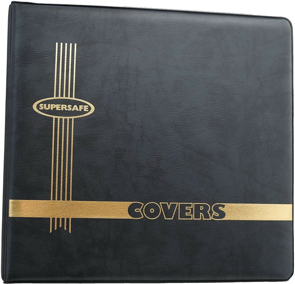 Supersafe Size #10 FDC Cover Binder 3 D Rings Folder Made in USA Black New