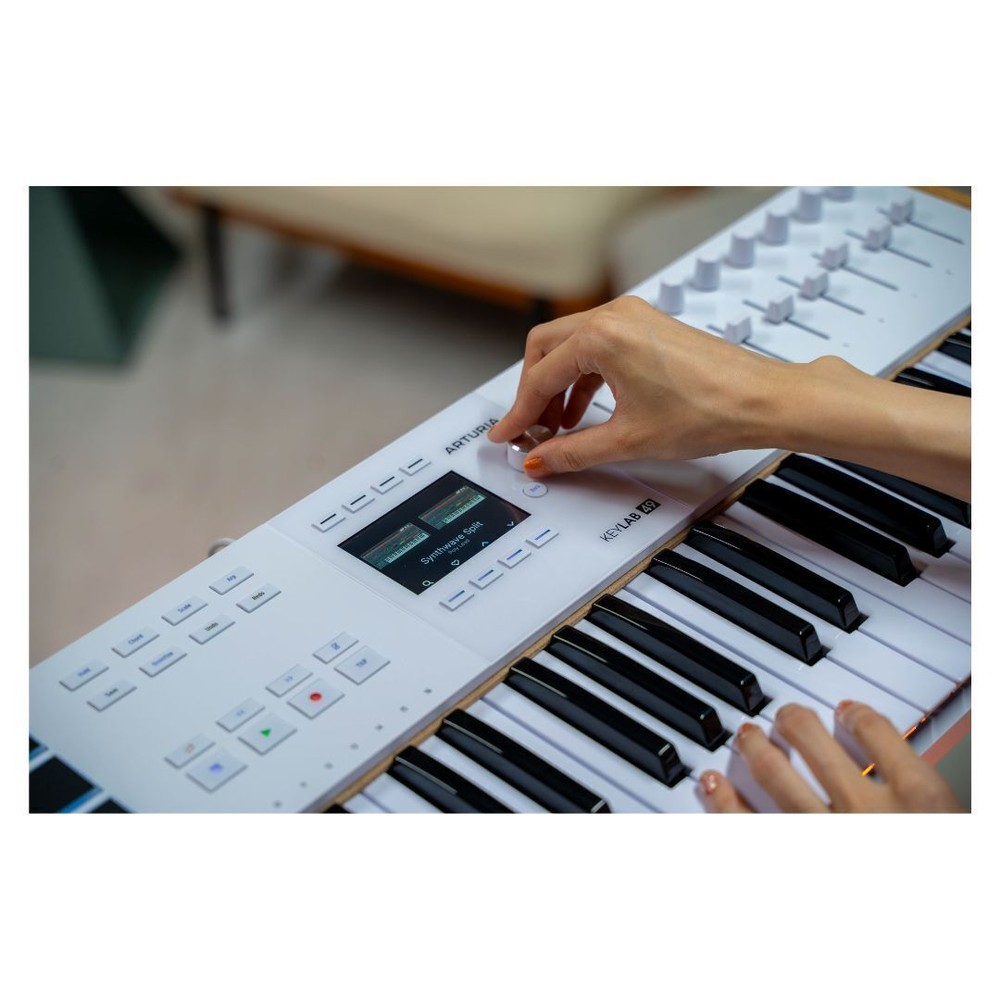Arturia KeyLab Mk3 49 Keyboard MIDI Controller with DAW Integration White