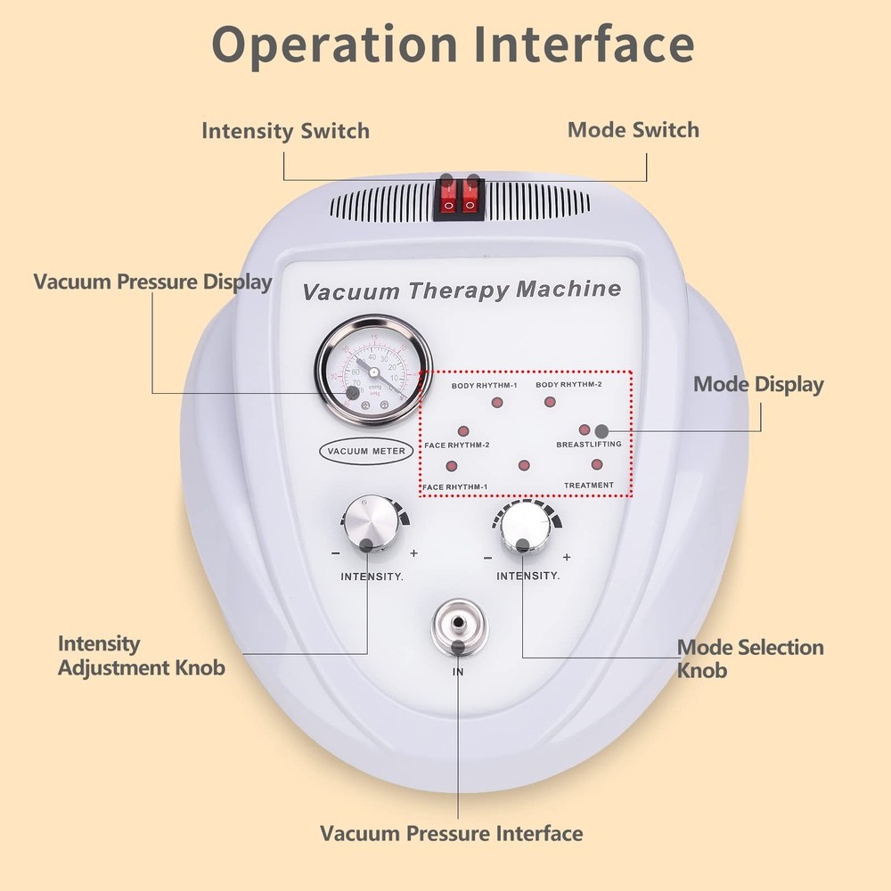 Yofuly Vacuum Therapy Machine, Multifunctional Vacuum Therapy Cupping Machine...