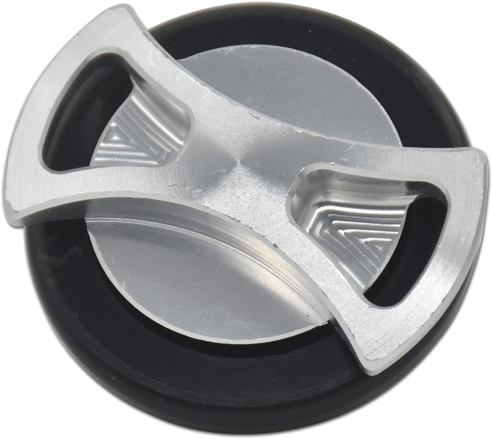 Motorcycle CNC Fuel Tank Cap (Silver)