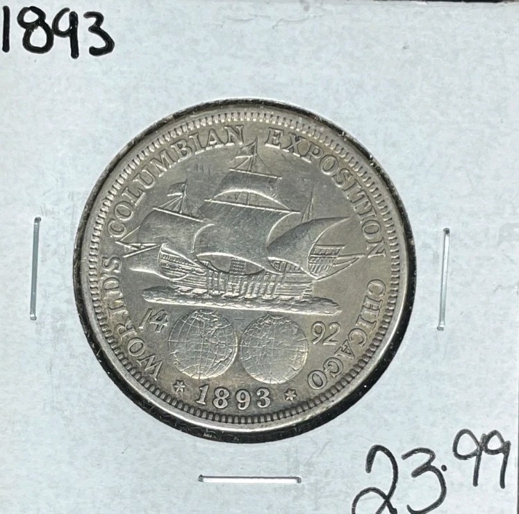 1893 COMMEMORATIVE SILVER HALF DOLLAR ~NICE OLD COIN~