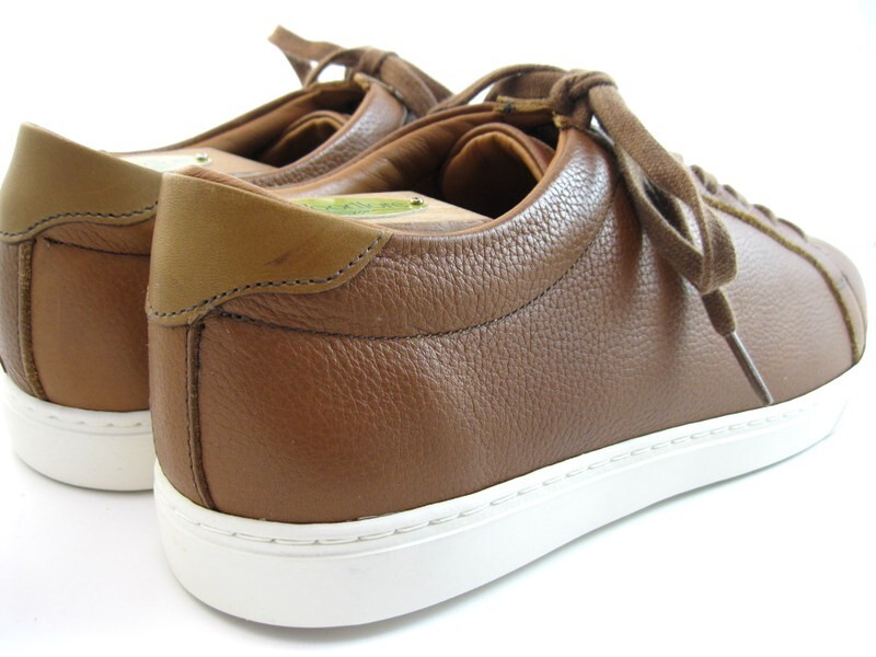 NEW Allen Edmonds "COURTSIDE" Mens Leather Dress Sneakers 9.5 D Walnut(490N)