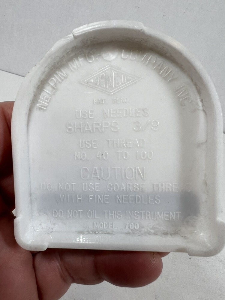 Thread-A-Matic Sewing Tread Threader, Vintage With Instructions