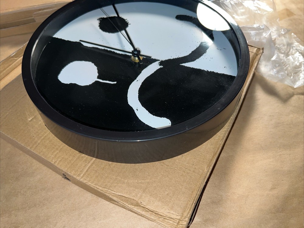 Two Smiley/Frown Wall Clocks - 9.75” Diameter