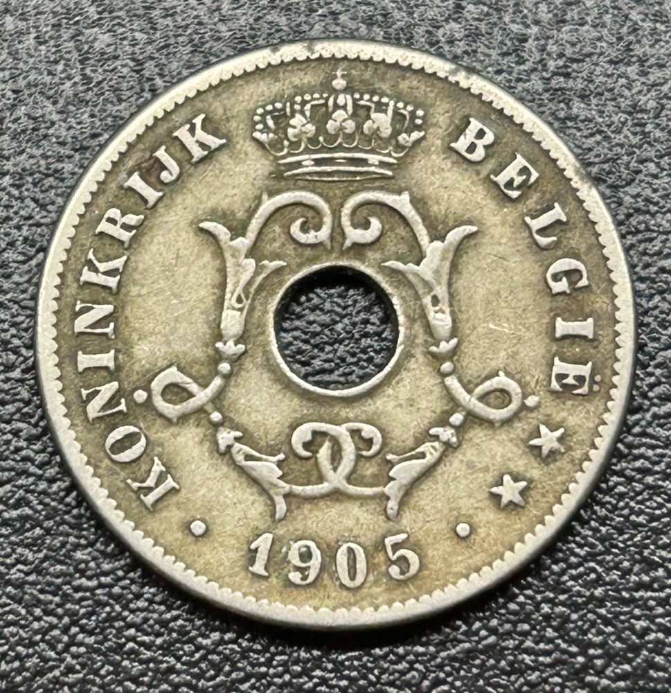 1905 Belgium 10 Centimes #591