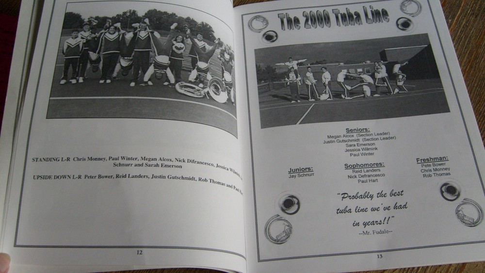 Berea High School 15th Annual Varsity Show Program 2000 Marching Band