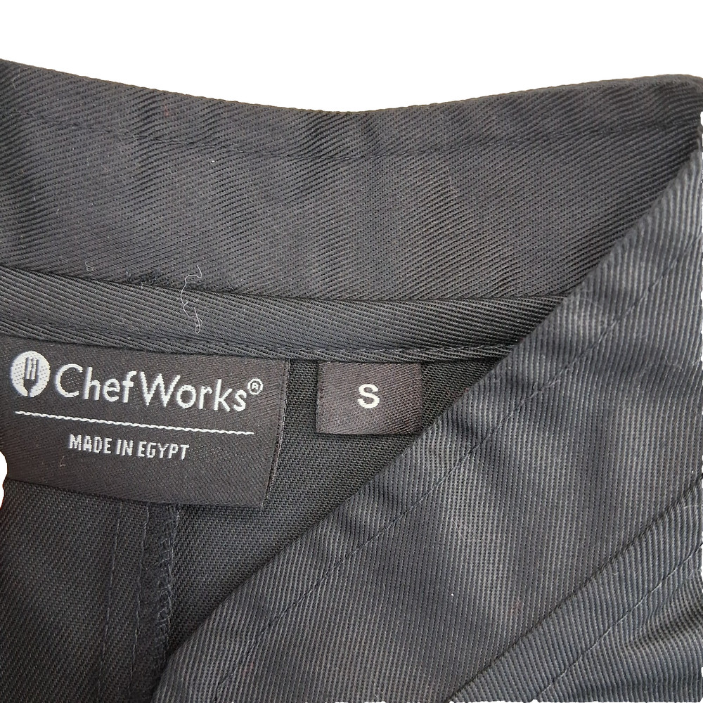 Chef Works Unisex Black Check Jacket Size Small