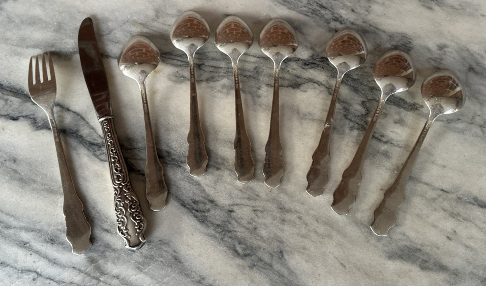 VTG Set Of 9 Towle Segovia Silverplate Flatware 1968-1970