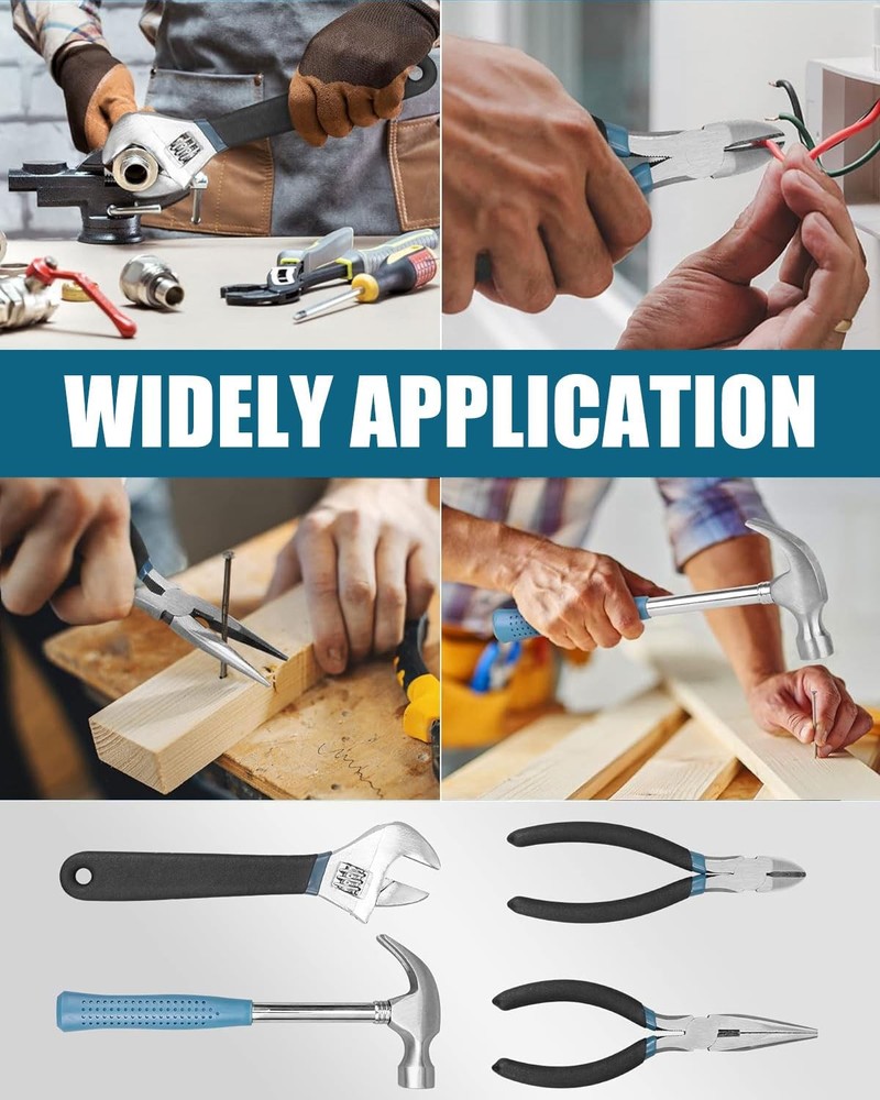 Zeite Tool Kit for Home 144 Piece Hand Tool Set with Storage Box General Basic