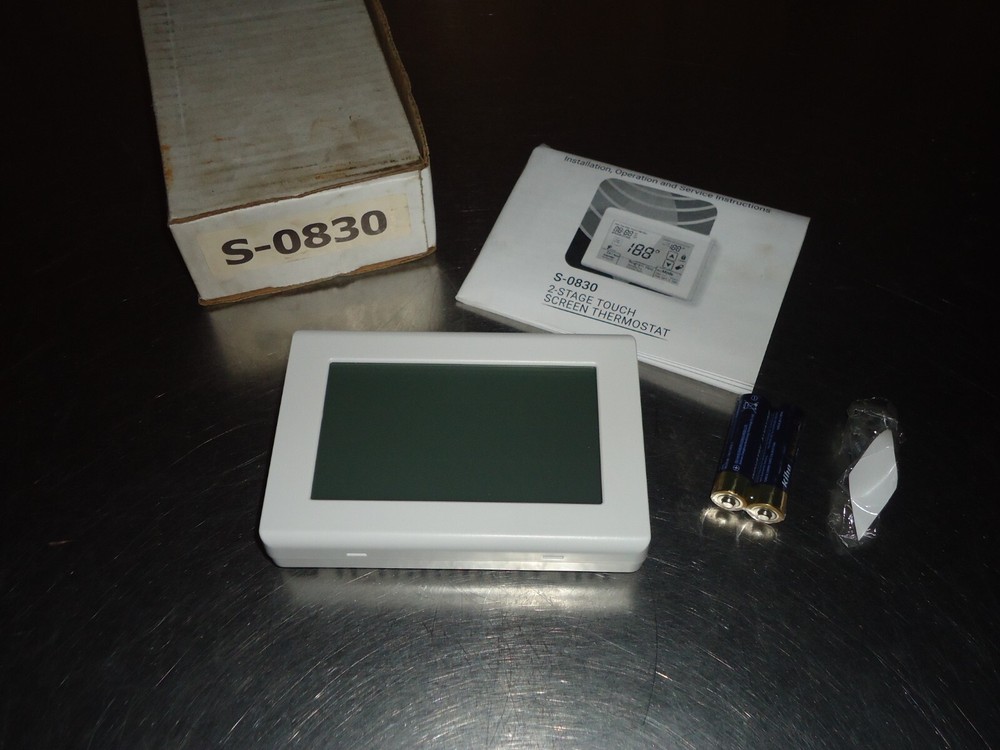 New Advanced Radiant Systems 2-Stage Touch Screen Thermostat S-0830
