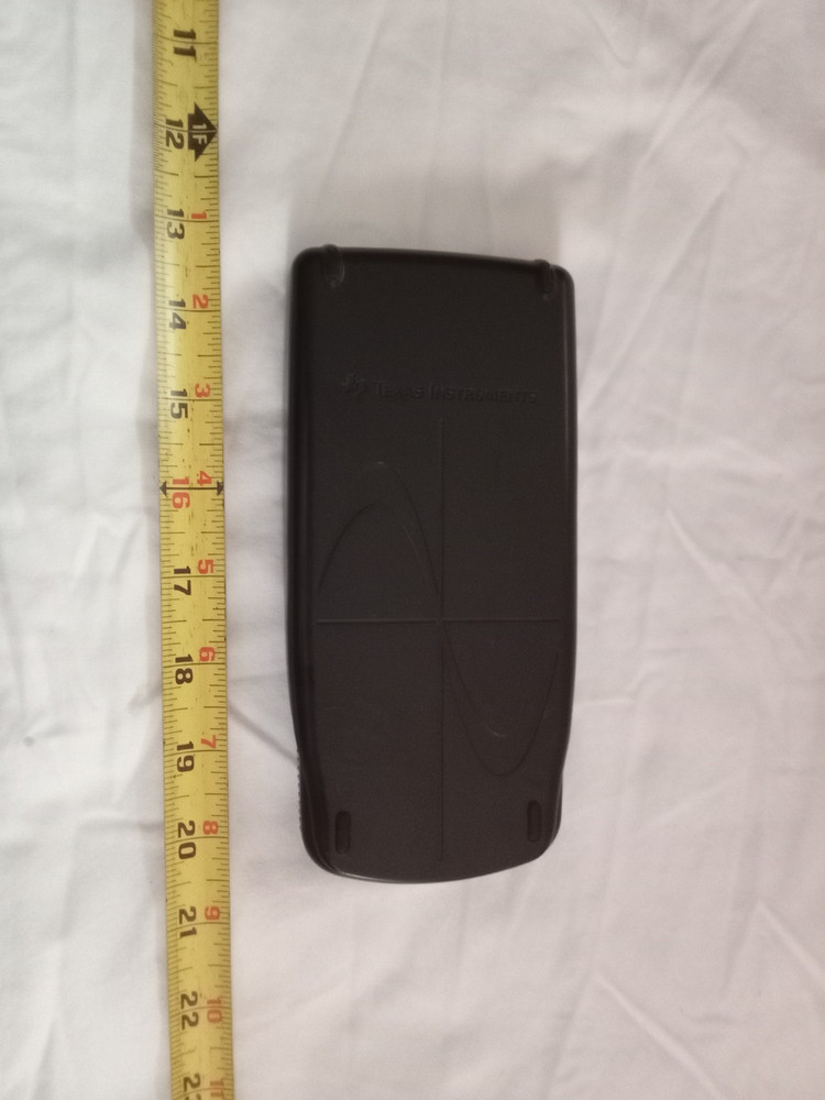Texas Instruments TI-83 Plus Graphing Black Calculator With Cover unTested.